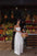 Robe longue blanche à pois – Élégance intemporelle