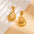 Boucles d’Oreilles Plaqué Or & Résistant à l’Eau Coquille