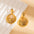 Boucles d’Oreilles Plaqué Or & Résistant à l’Eau coquille rond