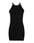 Robe Courte Côtelée – Col Rond Sans Manches Coupe Slim