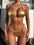 Bikini 2 Pièces Or Texturé
