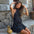 Robe Mini à Pois – Col Halter Dos Nu