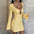Robe Fourreau Col V  Manches Longues & Coupe Moulante