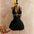 Robe Dos Nu Sexy  Coupe Courte Sans Manches