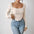 Top Asymétrique  Manches Longues & Style Minimaliste