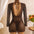 Maillot de Bain 3 Pièces  Haut Ajouré & Col Noué