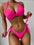 Ensemble de bikini ras-du-cou push-up