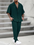 Ensemble chemise col classique & pantalon unicolore