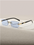 Lunettes noires unisexes sans monture – Petits verres