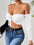 Crop-Top à manches longues  – Taille ajustable avec cordon