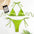 Bikini 2 pièces uni – triangle & bas noué, essentiel chic