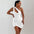 Robe Fourreau Plissée & Évider Femme – Col Incliné Sans Manches, Élégante et Sexy