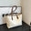 Grand Sac à Main Carré Effet Cuir & Design Patchwork Chic