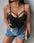 Top à fines brides croisé