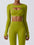Ensemble de yoga femme – Top moulant avec brassière intégrée & manches pouce