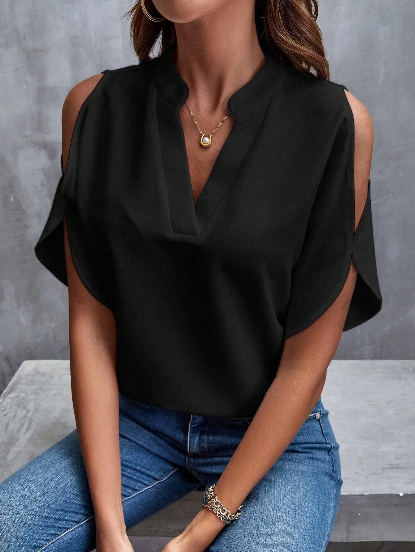 Blouse encolure épaules dénudées - Santorini Shop