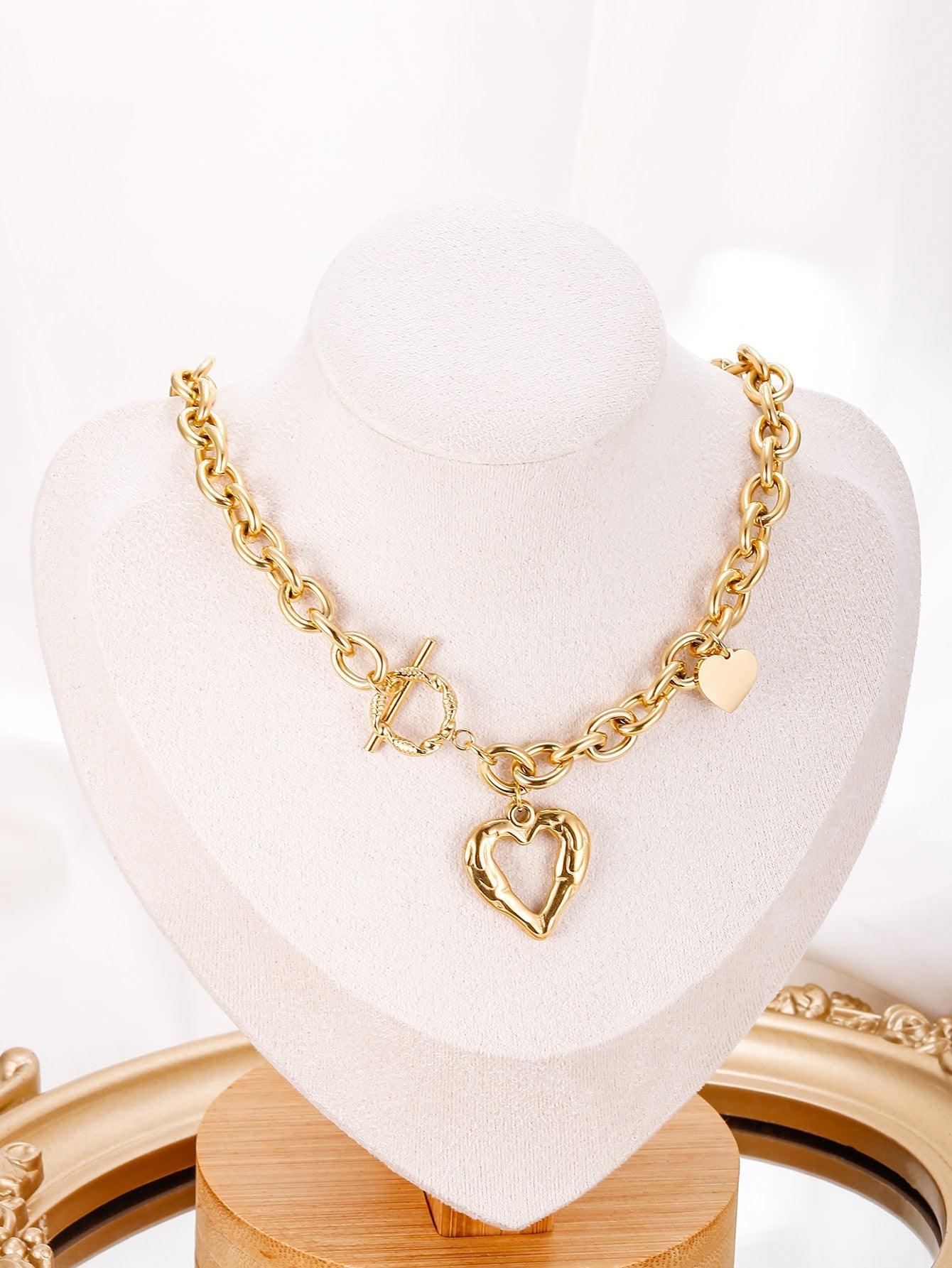 Collier à pendentif cœur - Santorini Shop