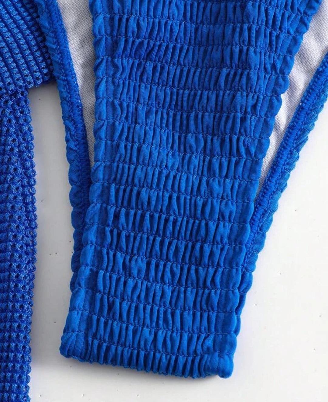 Ensemble de bikini froncé ras-du-cou & cache-maillot Robe - Santorini Shop