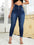 Jean skinny taille haute à bouton - Santorini Shop