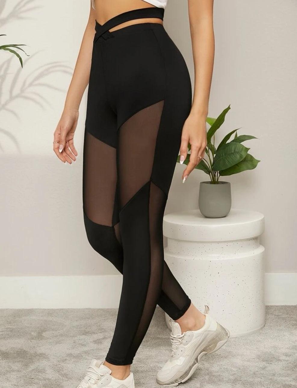 Legging croisé avec tulle - Santorini Shop