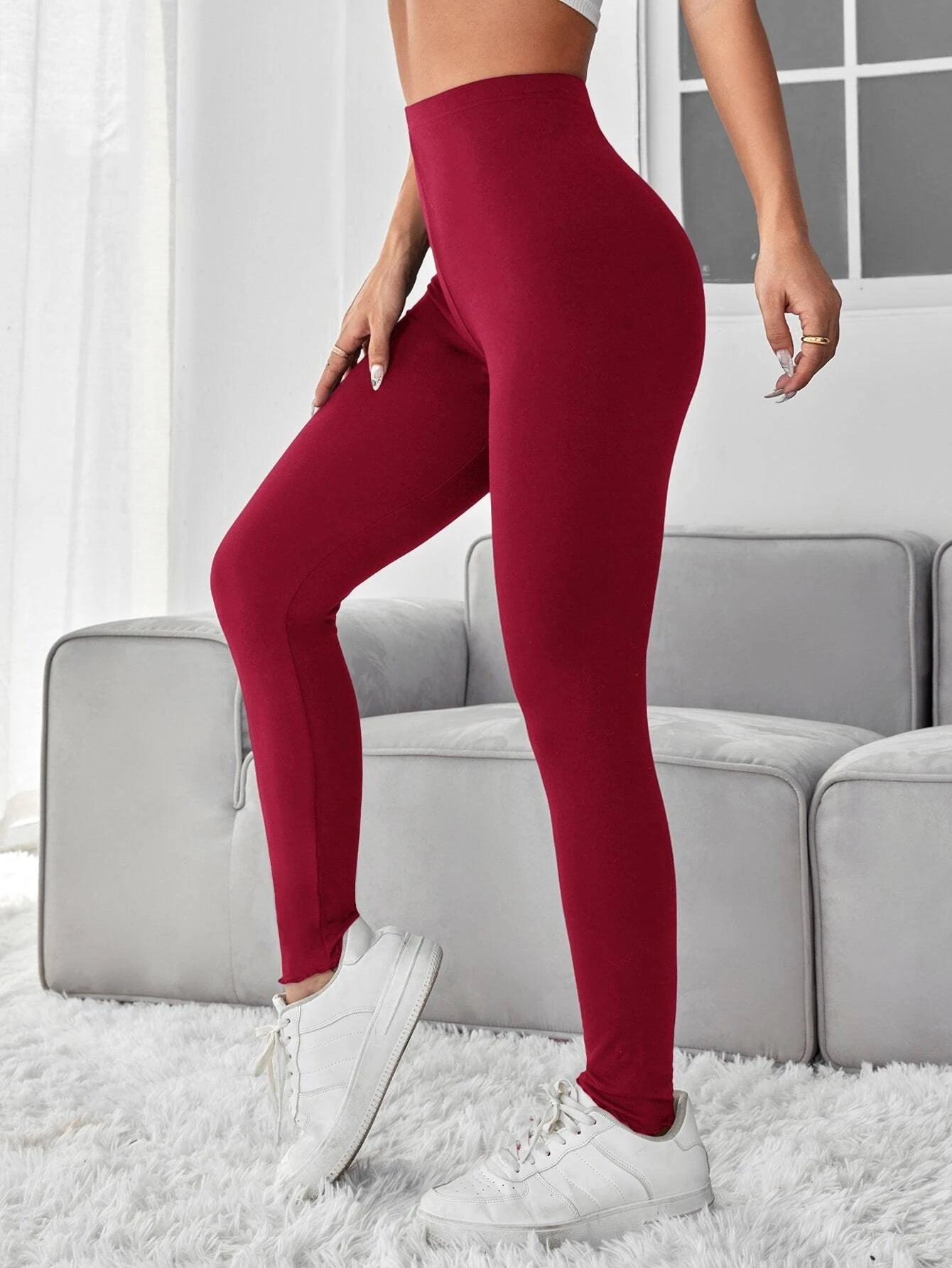 Legging unicolore taille haute - Santorini Shop