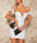 Robe moulante col bardot - Santorini Shop