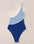 Body à blocs de couleurs côtelé asymétrique - Santorini Shop