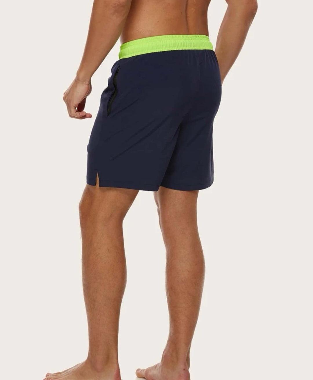Short de bain avec poche et cordon à la taille - Santorini Shop